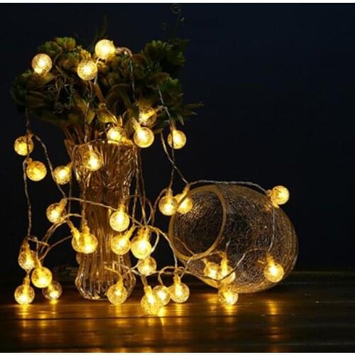 Garland Solar Powered Solar Light Bulb/Outdoor Waterproof Light String Bubble Light Christmas LED Solar Lamp Led Strip