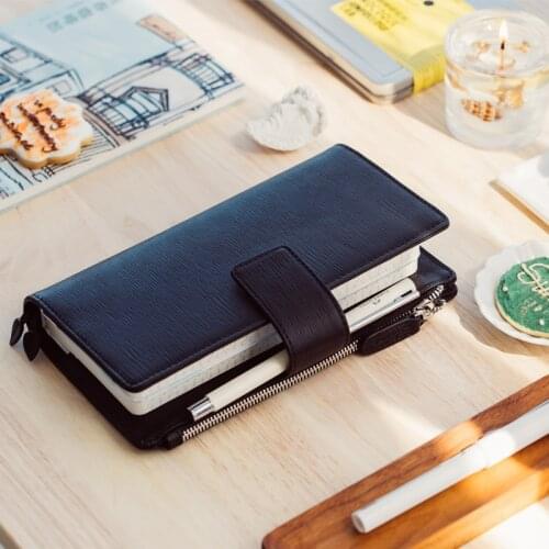 Amnery Leather Journal with Refillable Notepad and Bookmark Notebook Cover with Pen Loop, Suitable for Hobo Weeks