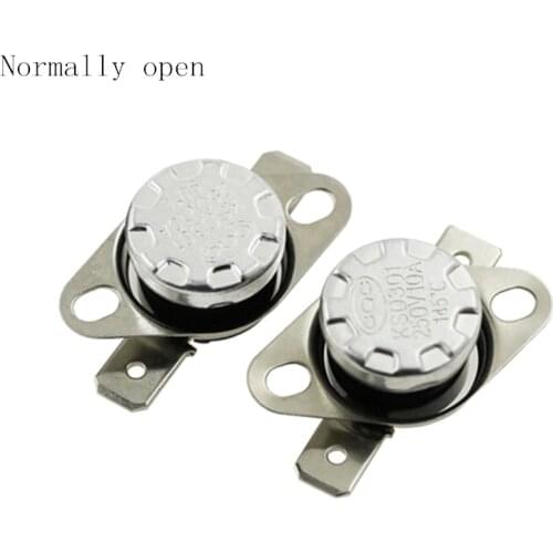 KSD301 250V 10A Normally Open/Normally Close NO Thermostat Temperature Thermal Control Switch DegC 100-150Celsius Degree