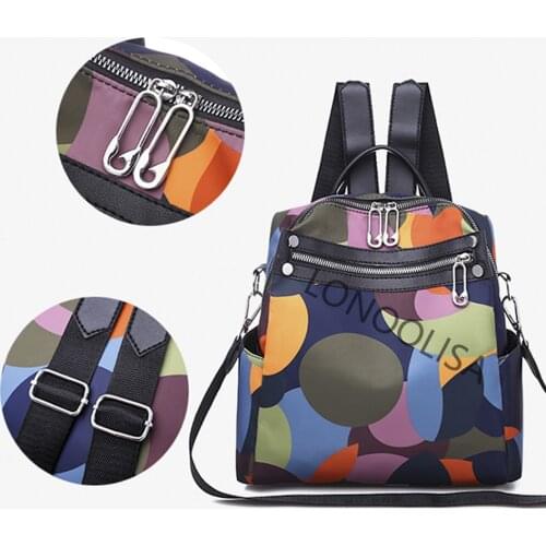 LONOOLISA Multifunction Women Backpack High Quality Original Backpack School Bags for Teenage Girls Light Travel Backpack Sac