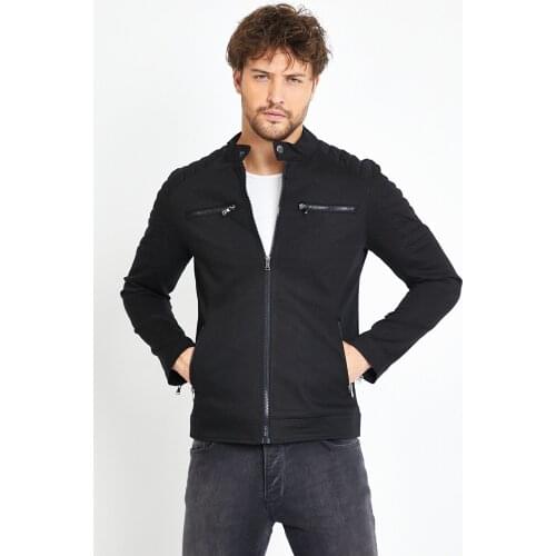 Gavazzi Male Black/Beige/Brown/Green Linen Zipper Double Pockets Lined Fitted Spring/Autumn Jacket