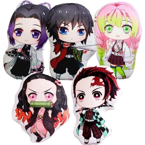 Demon Slayer Stuffed Cushion Pillow Kimetsu no Yaiba Plush Pillow Kamado Nezuko Plush stuffed toys Doll Hero Academia Pillow