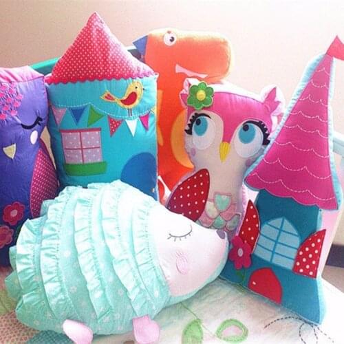 New cute pillow cartoon Hand Rests Embroidery childrens room decoration cushions kids toy pillows bedding cushion Girl gift