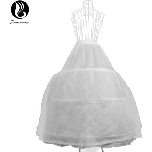 2017 Newest Petticoats Wedding Dress Mermaid Panniers Three Steel Ring Layer Girls Slip Underskirt Enagua Novia Boda CK196