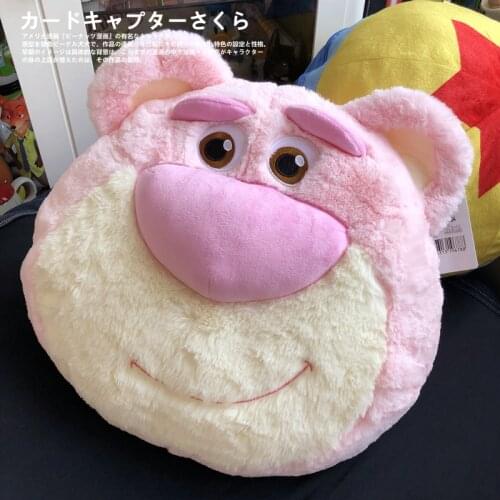 Original Disney characters Fruit-scented strawberry bear pillow Plush toy doll figure Home Bedroom Decor Gifts For Children