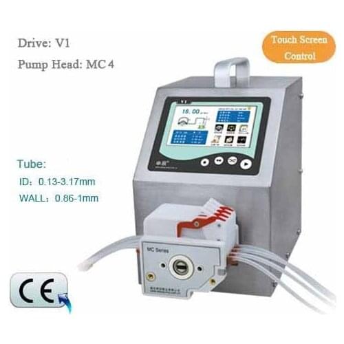Peristaltic Pump V1 Dispensing 5 channel MC5 10 Roller 0.000067 -32ml/min per channel CE Certification One Year Warranty