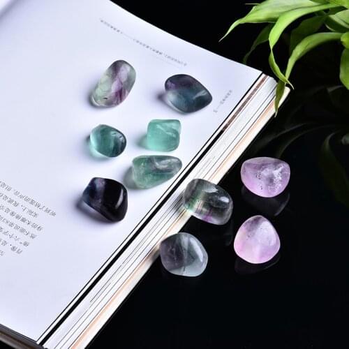 1PC Transparent natural fluorite crystal quartz crystal magic repair healing crystal can be used for home decoration DIY gift