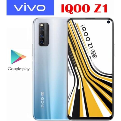 Official New Original VIVO IQOO Z1 5G Mobile Phone MTK 1000 Plus 6.57inch LCD 4500mAh 44W SupperVOOC 144Hz Refresh Rate NFC