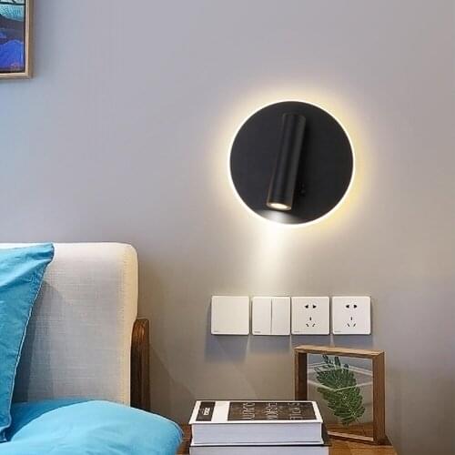 Modern Led Wall Lamps Rotation Adjustable Stair Wall Light Fixture Hallway Bar Restaurant Wall Sconce