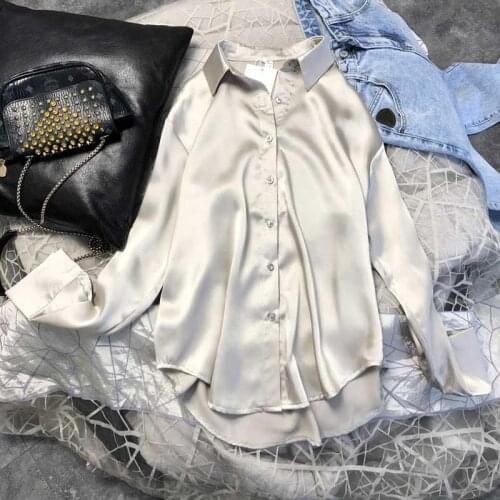 TOPPICK Satin Blouses