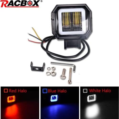 Angle Eyes 7D Lens 3 Inch LED Work Light Round Square Halo Spotlights Offroad Truck Car Boat Motorcycle ATV 12V 24V Fog Lamp