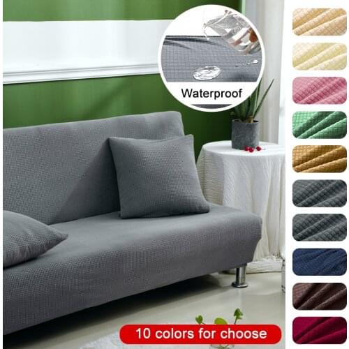 Sofa bed cover universal armless folding modern seat cover elastic cover cheap sofa protective cover elastic spandex cover