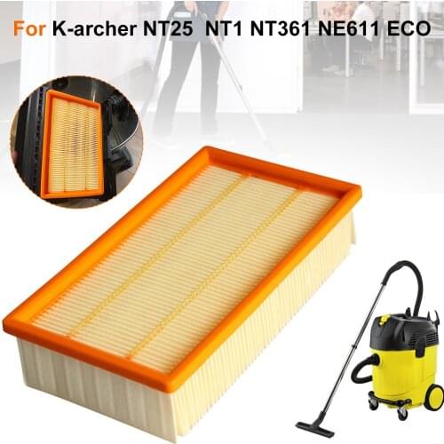 Air Filter Vacuum Cleaner For KARCHER NT25/1 NT35/1 NT45/1 NT55/1 NT361 ECO NT561 ECO NT611 ECO Replacement Filters Oil-Proof