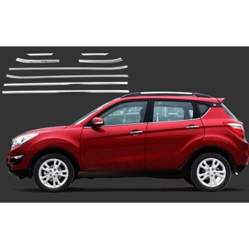 High quality stainless steel Car window trim strip(8pcs) For CHANGAN CS35