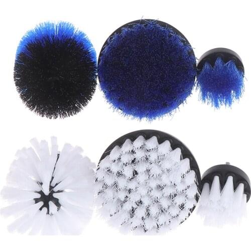 3 pcs Scrubber Brush Set Drill Brush Drill Brush Attachment Kit Drill Cleaning