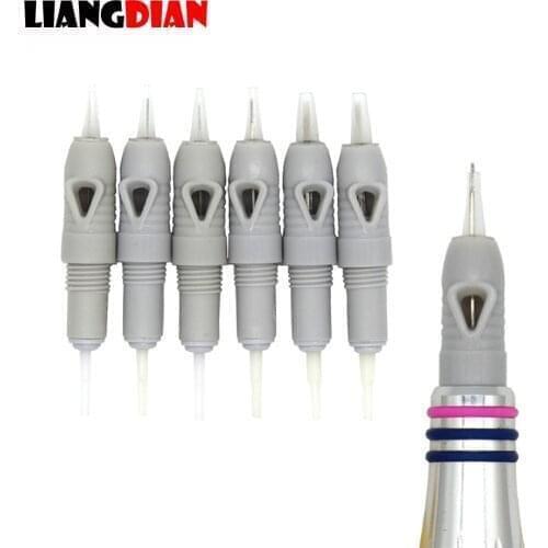 30/50/100pcs Sterilized 8mm Screw Gray Tattoo Cartridges Tatto Needles For Lips Eyebrow Eyeliner Permanent Makeup Microblading