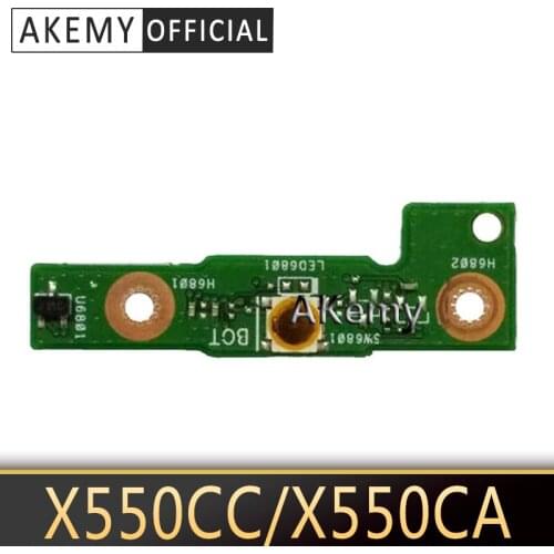 Akemy Original For ASUS X550V X550CC X550CA X550VC X550VB Power Switch button BOARD With Cable 100% Tested Fast Ship