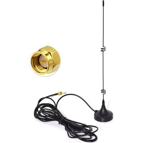 Superbat 600-2700MHz 4G LTE Antenna Strong Magnetic Base SMA Plug Connector 4M Cable