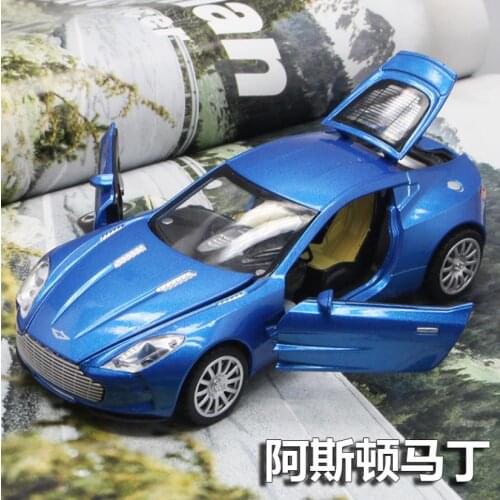 1:32 Toy Car Aston Martin Metal Alloy Diecast Car Model Miniature Scale Model Sound and Light Electric Car Toys For Children
