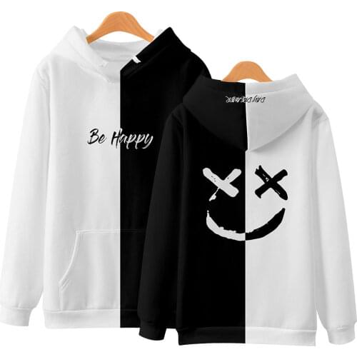Brand Design kpop hoody Smiley face hoodies Devil smile face 3d Black orange kids hoodie Sweatshirts Men Women unisex sweatshirt