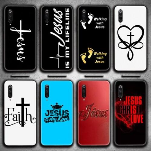 Faith Christian Religious Jesus Phone Case for Xiaomi Mi Note 10 Lite Mi 9T Pro xiaomi 10 10 CC9 Pro