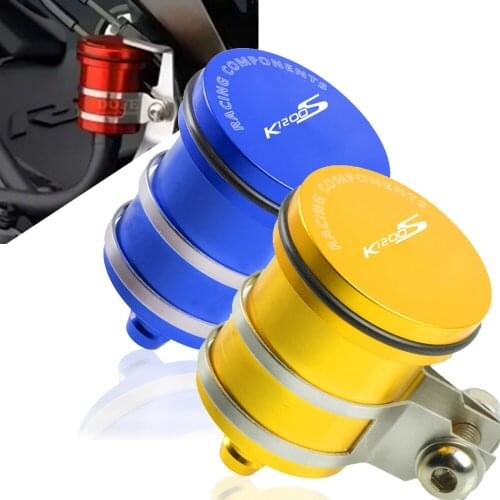 CNC Aluminum Motorcycle Clutch Tank Cylinder Master Oil Cup Brake Fluid Reservoir for bmw K1200S 2005 2006 2007 2008