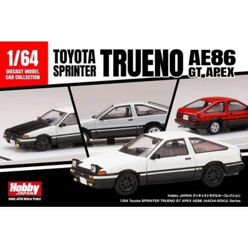Hobby Japan1/64 Toyota AE86 Diecast Model Car Sprinter Trueno GT APEX Car Models