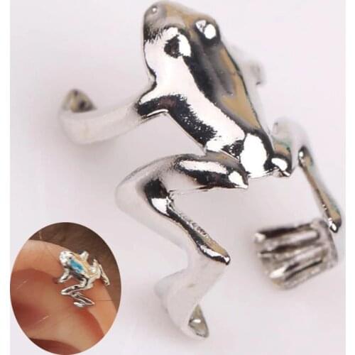 3D Crawl Frog Ear Cuffs Clip Ear Cuff Women Earrings Without Piercing Fake Cartilage Earring 1pc
