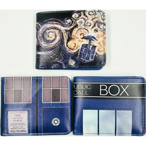 Doctor Who Fashion Anime PU Wallet Soft Money Bag Zipper Wallets Coin Casual Purses Card Unisex Gifts