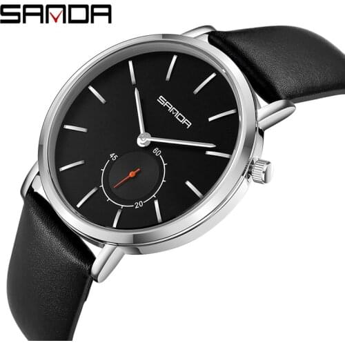 2020 New Fashion Sanda Military Sport Wristwatch Top Brand Luxury Men Mesh Steel & Leather Quartz Mens Watch Relogio Masculino