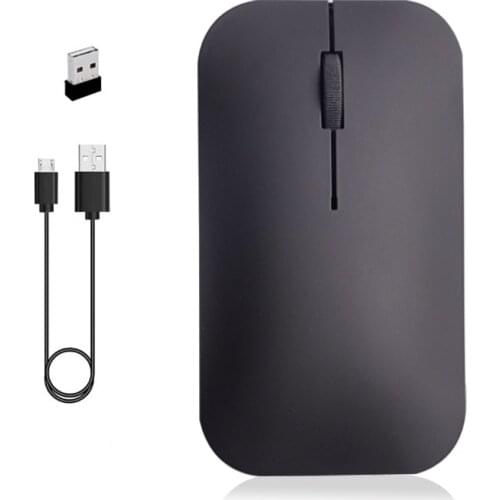 Rechargeable Wireless Mouse 2.4G 1600DPI Silent Computer Mice Square Shaped Mouse For Apple Macbook Laptop PC