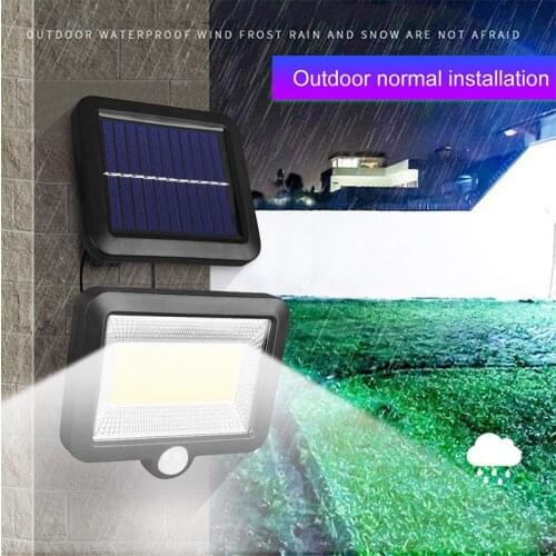 Split solar wall lamp 100 LED solar light extension IP65 waterproof PIR motion sensor sunlight powered lamps for outdoor garden