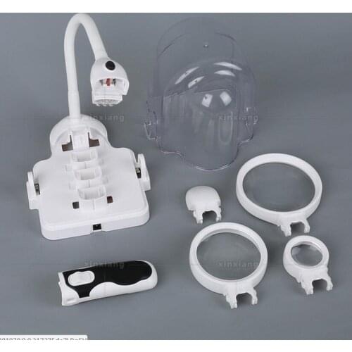 2.5X 5X 16X Table Lamp LED Illuminated Desk-top Welding Magnifier Magnifying Glass Cell Phone Circuit Board Repair 110V-220V