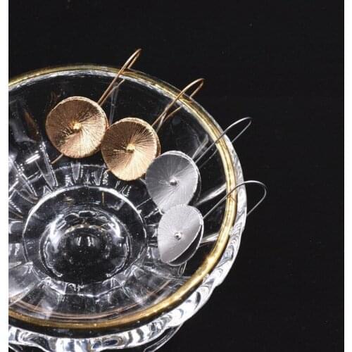 Wholesale Creative Style Simple Lotus Leaf Round Earrings Jewelry Earrings for Women 2021