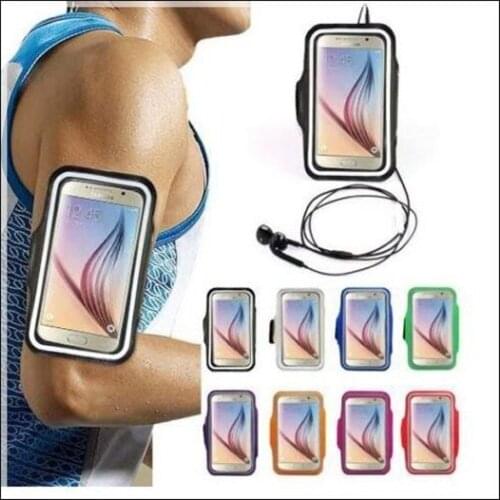 Adjustable Armband FOR Samsung GALAXY S6 Edge (G9250) Gym Jogging Running Workout Sport Bag Arm band Cell Phone Cover 5.1"