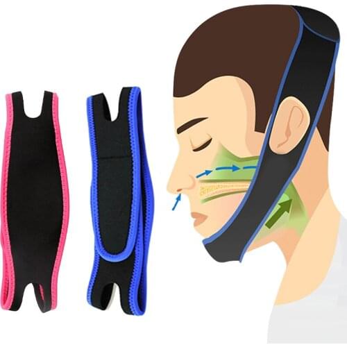 Anti Snore Stop Snoring Chin Strap Belt Anti Apnea Jaw Solution Sleep Support Apnea Belt Sleeping Care Tools 10p/20p/50p/100p