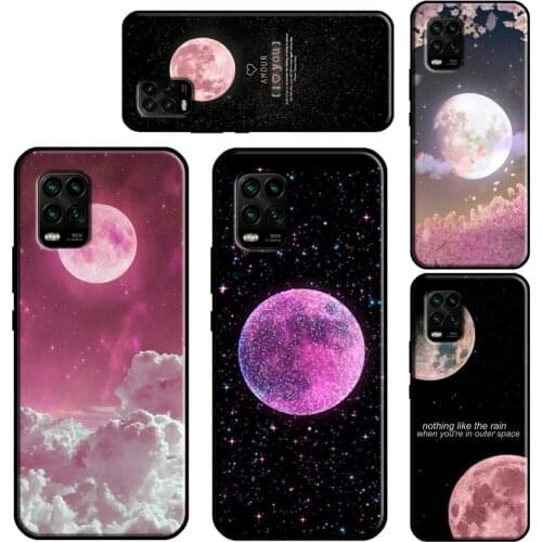 Pink Plain Vintage Luna Outer Space For Xiaomi Mi 11 Lite Case 11 Ultra 10T Pro POCO X3 M3 Pro F3 Cover For Xiaomi Mi 11 Case
