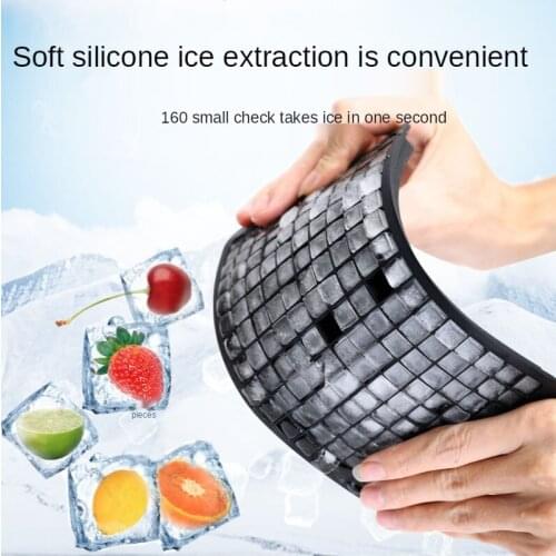Silicone 160-commercial Mini Ice Tray, Commercial Ice Box Mold Without Lid, Creative Japanese-style Freezer Ice Maker