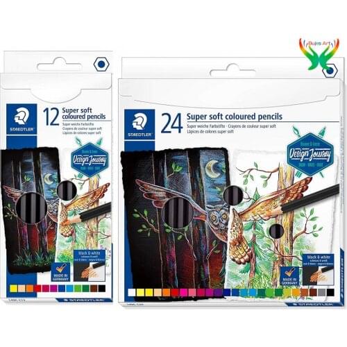Staedtler Series 149 Color Pencils Soft Classic Hexagon Super Soft Lead 12/24 Color Art Students Professional Hand Painted Color