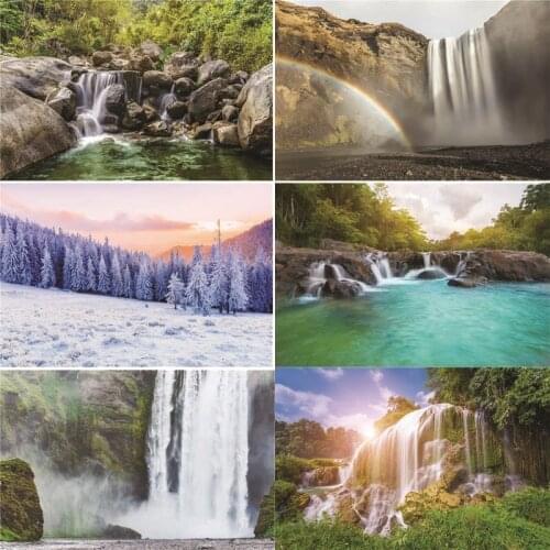 Vinyl Custom Photography Backdrops Prop Waterfall Theme Photography Background HS20228-04
