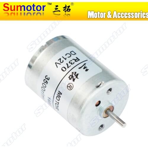 R370 6V 12V 3500rpm 4000rpm 8300rpm High speed DC Micro Electric toys motor Mini engine for DIY Robot boat car model Reversible