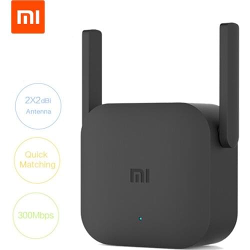 Original Xiaomi Pro 300M WiFi Router Amplifier Network Expander Repeater Power Extender Roteador 2 Antenna for Mi Router Wi-Fi
