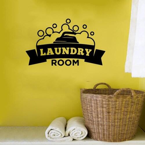 YOYOYU fashion laundry room wash Home Decorations Decal Living Room Waterproof Removable Decor Wall Decals Vinyl PH53