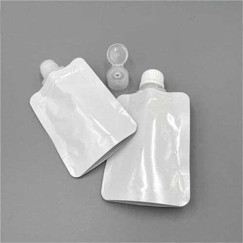 1pc 50ml Squeeze Bag Cosmetic Lotion Dispenser Essence Liquid Hand Sanitizer Packaging Bag Makeup Fluid Disinfectant Travel Bag