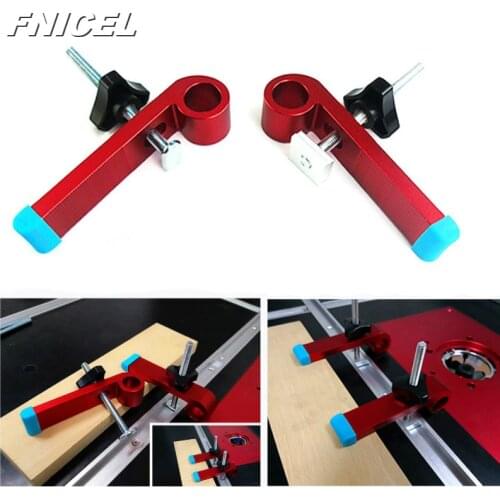 1Set Universal Clamping Blocks Platen Miter Track Clamping Blocks M8 Screw Woodworking Joint Hand Tools Set