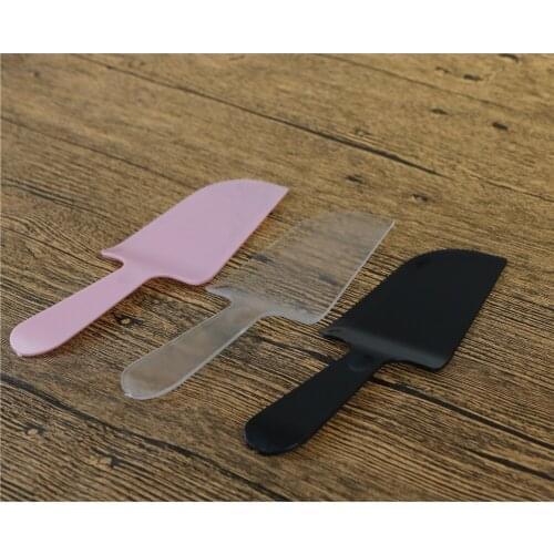 1PCS Fondant Pastry Cake Cutter Plastic Spatula Cake Cream Knife Smoother Icing Frosting Spreader Diy Tool 3Color