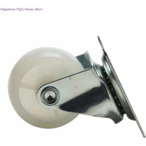 1PC 10kg Robot Chair Table Cabinet Bottom Legs Furniture Casters Nylon PP Swivel Wheel For Smart Car Omni Wheel