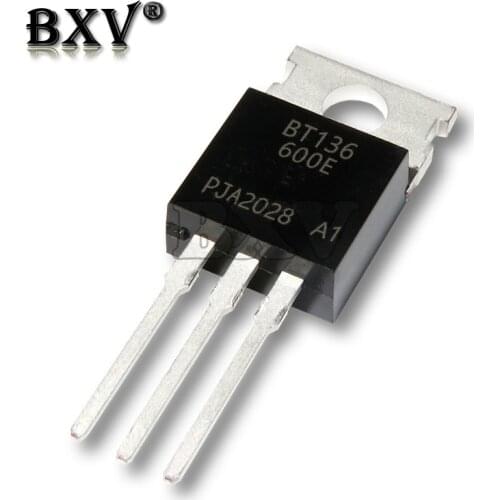 10PCS New BT136-600 BT136-600E TO-220 Triac 600V 4A BT136 IC