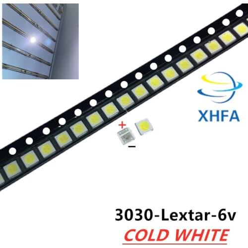 1000pcs PCT Lextar LED Backlight High Power LED 1.8W 3030 6V Cool white 150-187LM PT30W45 V1 TV Application 3030 smd led diode