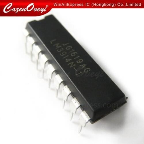 5pcs/lot LM3914N-1 LM3915N-1 LM3916N-1 DIP LM3914N LM3915N LM3916 new and original IC In Stock